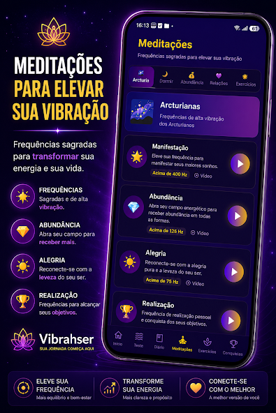 Tela do aplicativo VibrahSer