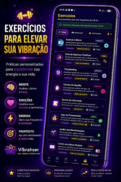 Tela do aplicativo VibrahSer